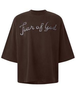 Fear Of God Oversized T-Shirt - Brown