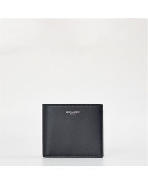 Saint Laurent Slim Billfold Wallet - Grey