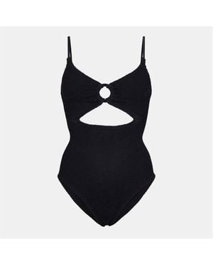 Hunza G Crystal Swim One Piece Swimsuit - Black