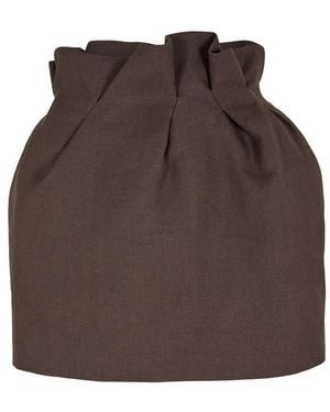 Magda Butrym Skirt 08 Mini - Brown