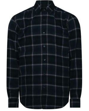 BOSS Rickert Long Sleeve Buttoned Shirt - Blue