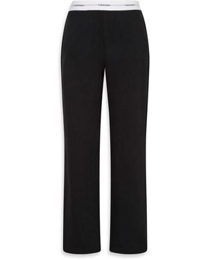 Calvin Klein Open Hem Jersey Joggers - Black