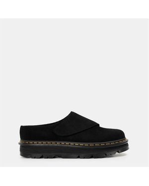 Dr. Martens Zebzag Anywair Warm Lined Suede Mules - Black