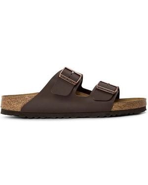 Birkenstock Contoured Footbed Adjustable Flat Sandals - Brown