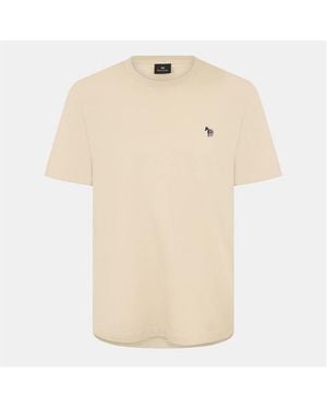 Paul Smith Regular Fit Zebra Crew-Neck T-Shirt - Natural