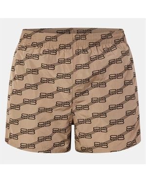 Balenciaga Swim Shorts - Natural