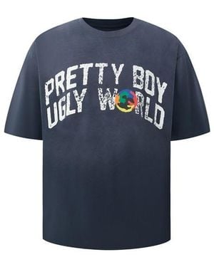 PRETTY BOY UGLY WORLD Palm Ns Logo Ls T Sn99 - Yellow