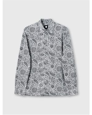 Pretty Green Fleetwood Paisley Shirt - Grey