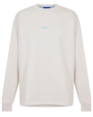 HUGO Naviu Crew Sweatshirt - White