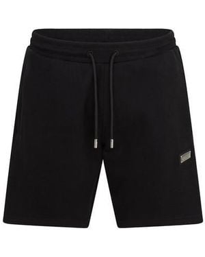 Mallet Plaque Shorts - Black