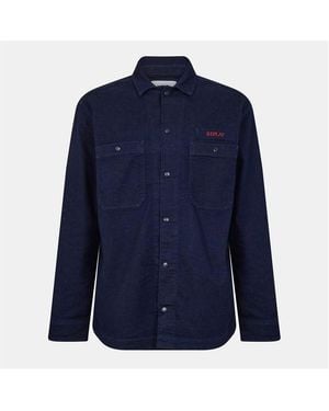 Replay Service Overshirt - Blue