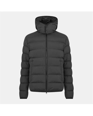 Moncler Water Resistant Insulated Medium Puffer Jacket - Grey