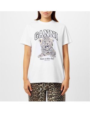 Ganni Graphic T-Shirt - White