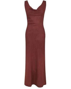 Faithfull the Brand Paloma Maxi Long Maxi Dress - Red