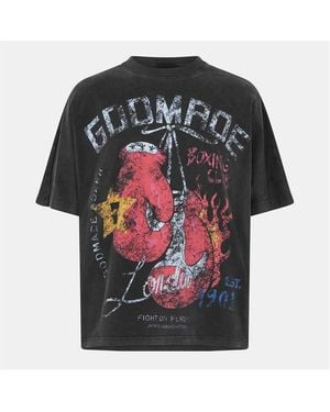 God Made Gm Boxing Club Regular Fit T-Shirt - Black