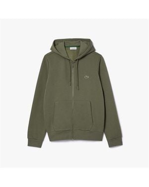 Lacoste Zip-Up Fleece Hoodie - Green