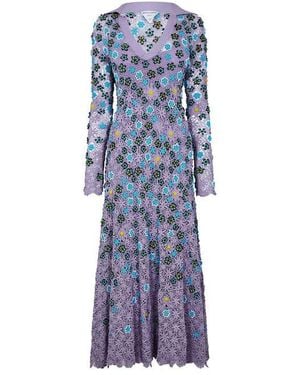Bottega Veneta Flared Skater Dress - Blue