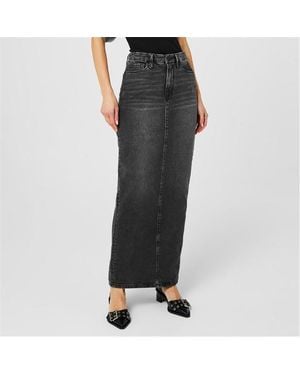 GOOD AMERICAN Good Tbe Mxi Skrt Ld41 - Black