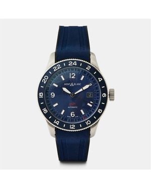 Montblanc Gmt Automatic Auto Analogue Watch - Blue