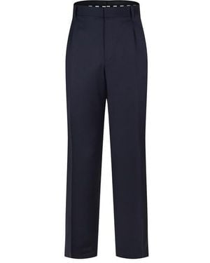 BOSS Straight Leg Trousers - Blue