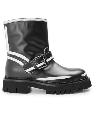 Moschino Biker Boots - Black