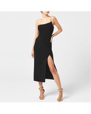 Bec & Bridge Fleur Asymmetrical Midi Dress - Black