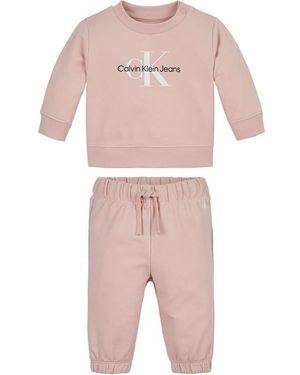 Calvin Klein Logo Tracksuit Infants - Pink