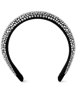 Miu Miu Crystal Headband - Brown