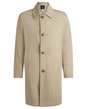 BOSS C-Clark Double-Breasted Trench Coat - Natural