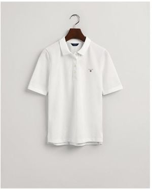 GANT Orig Ss Polo Ld10 - White