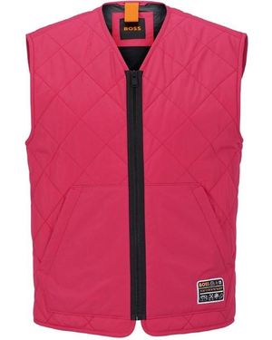 BOSS Okella Sleeveless Gilet - Pink
