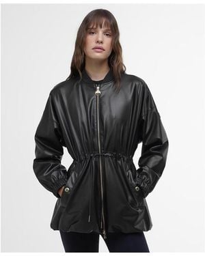 Barbour Riley Leather Jacket - Black