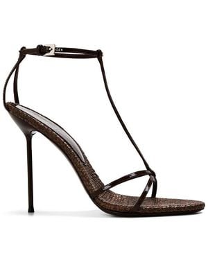 Paris Texas Heeled Sandals - Black