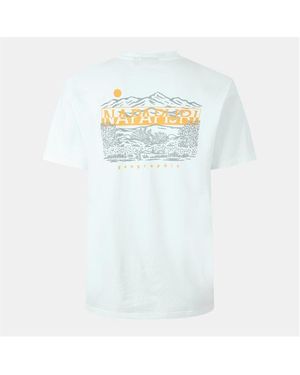 Napapijri Graphic T-shirt - White