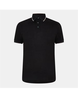 Emporio Armani Short-Sleeve Polo Shirt - Black