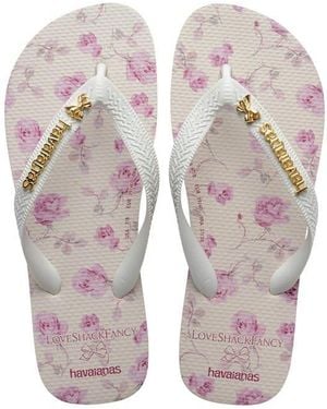 Havaianas X Loveshackfancy Flip Flops - Grey