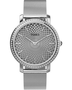 Timex Transcend Quartz Analogue Watch - Metallic