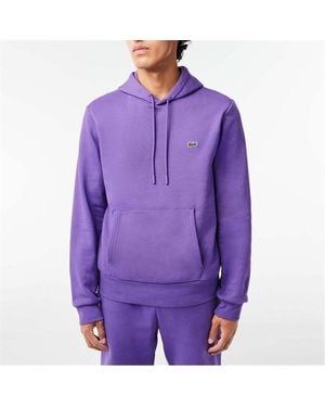 Lacoste Organic Cotton Hoodie - Purple