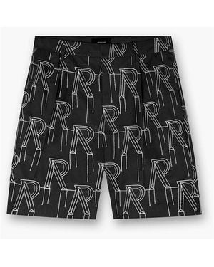 Represent Initial Tailored Shorts - Black