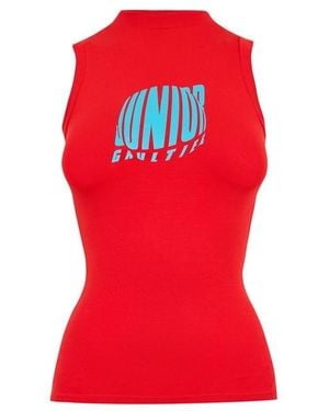 Jean Paul Gaultier Jersey Tank Vest - Red