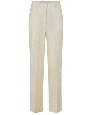Off-White c/o Virgil Abloh Fresco Tailored Straight Leg Trousers - Natural
