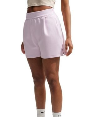 Nike 24.7 Impossiblysoft Dri-Fit Mid-Rise Shorts Donna - Viola