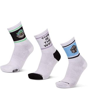 Happy Socks Crew 3 Pack Socken - Blau