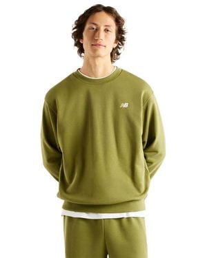 New Balance Terry Herren Sweatshirts - Grün