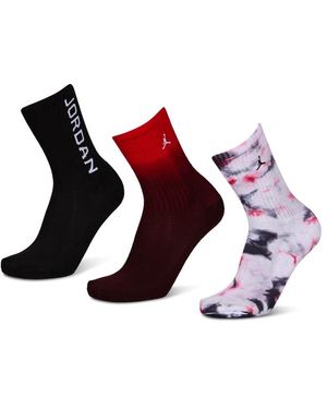 Nike Kids Jumpman Crew 3 Pack Socken - Lila