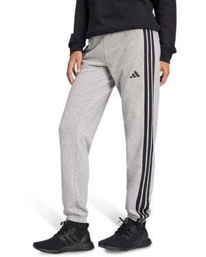 adidas Originals Jogginghose ESSENTIALS 3-STREIFEN FRENCH TERRY CUFFED HOSE (1-tlg) - Schwarz