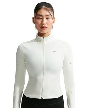Nike Swift Dri-Fit Full-Zip Running Jacket Donna - Bianco
