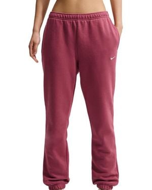 Nike Fleece Donna - Rosso