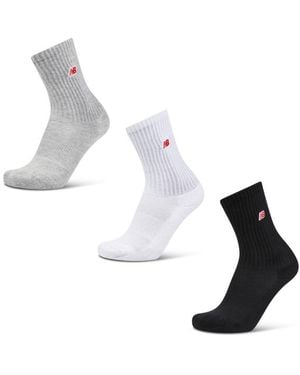 New Balance Crew 3 Pack Socken - Mettallic