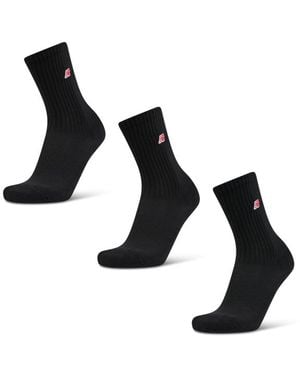 New Balance Crew 3 Pack Socken - Schwarz